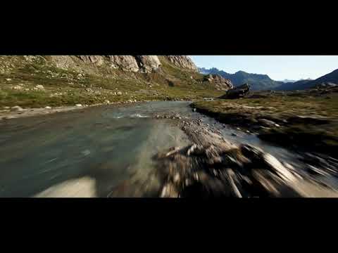 Kleiner Flusslauf im Sustenpass mit FPV